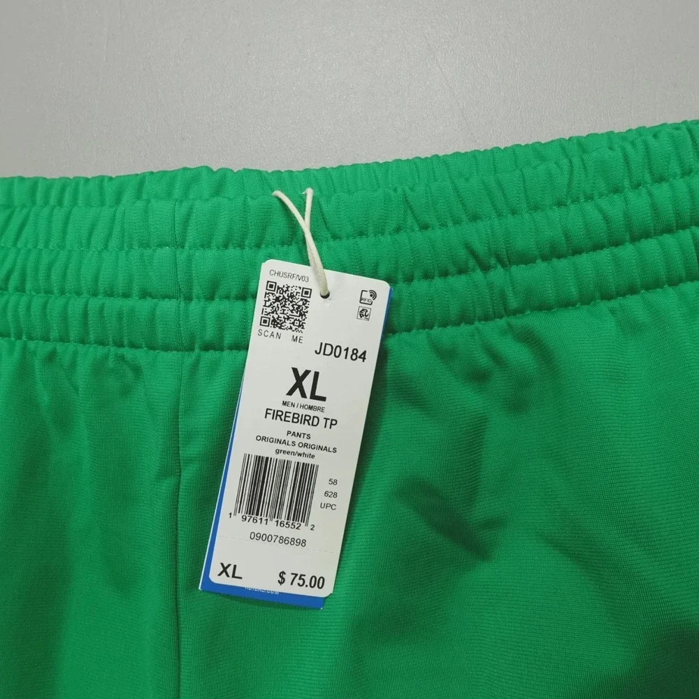 Adidas Adicolor Classics Firebird Track Pants Men's XLarge Green White JD0184